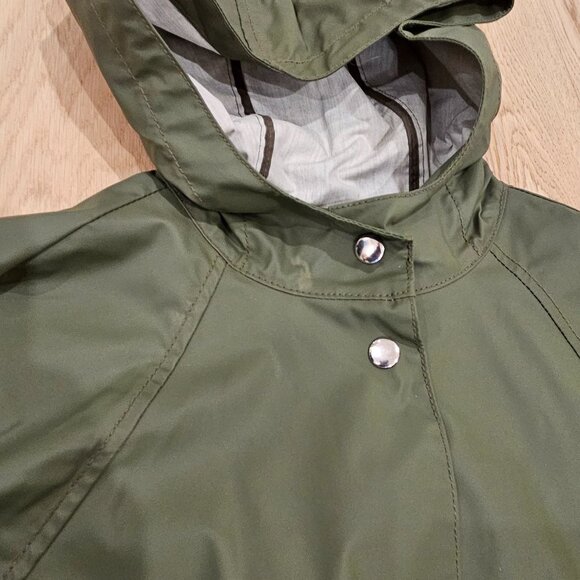 Madewell army green Rainstorm fishtail rain jacket - Picture 4 of 6